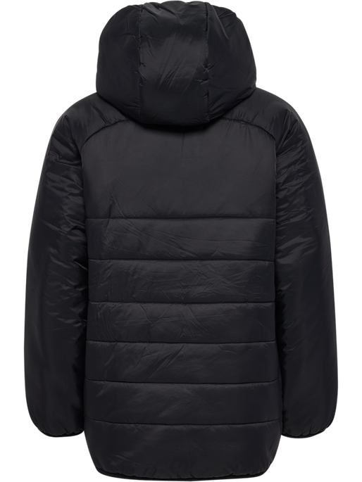 hmlGO QUILTED HOOD JACKET KIDS, BLACK hmlGO QUILTED HOOD JACKET KIDS, BLACK, packshot