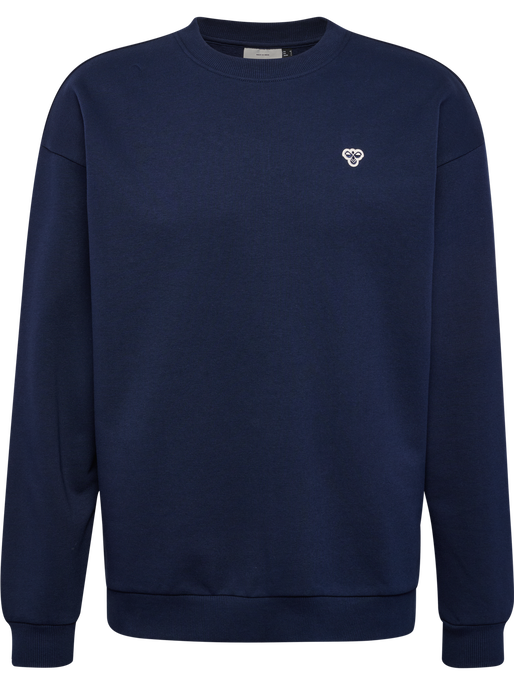 hmlLOOSE CREWNECK BEE, DRESS BLUES, packshot