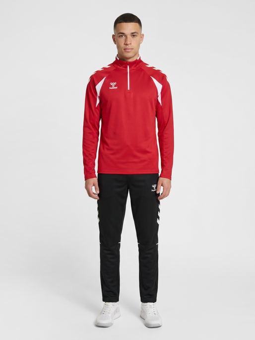 hmlCORE 2.0 HALF ZIP, TRUE RED/WHITE, model
