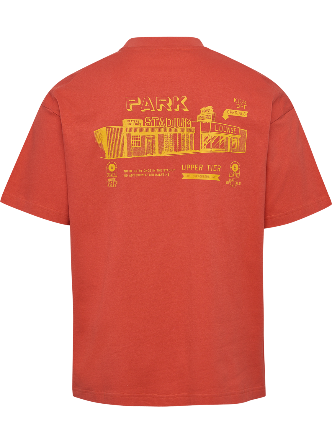 hmlLOOSE T-SHIRT S/S BEES STADIUM, PAPRIKA, packshot