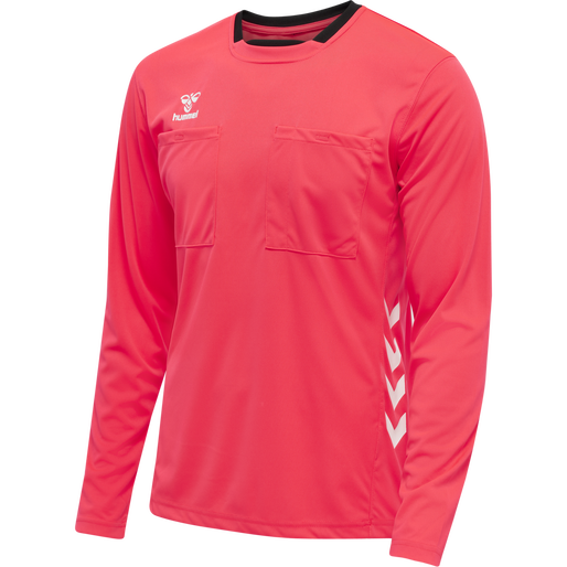 hmlREFEREE CHEVRON JERSEY L/S, DIVA PINK, packshot