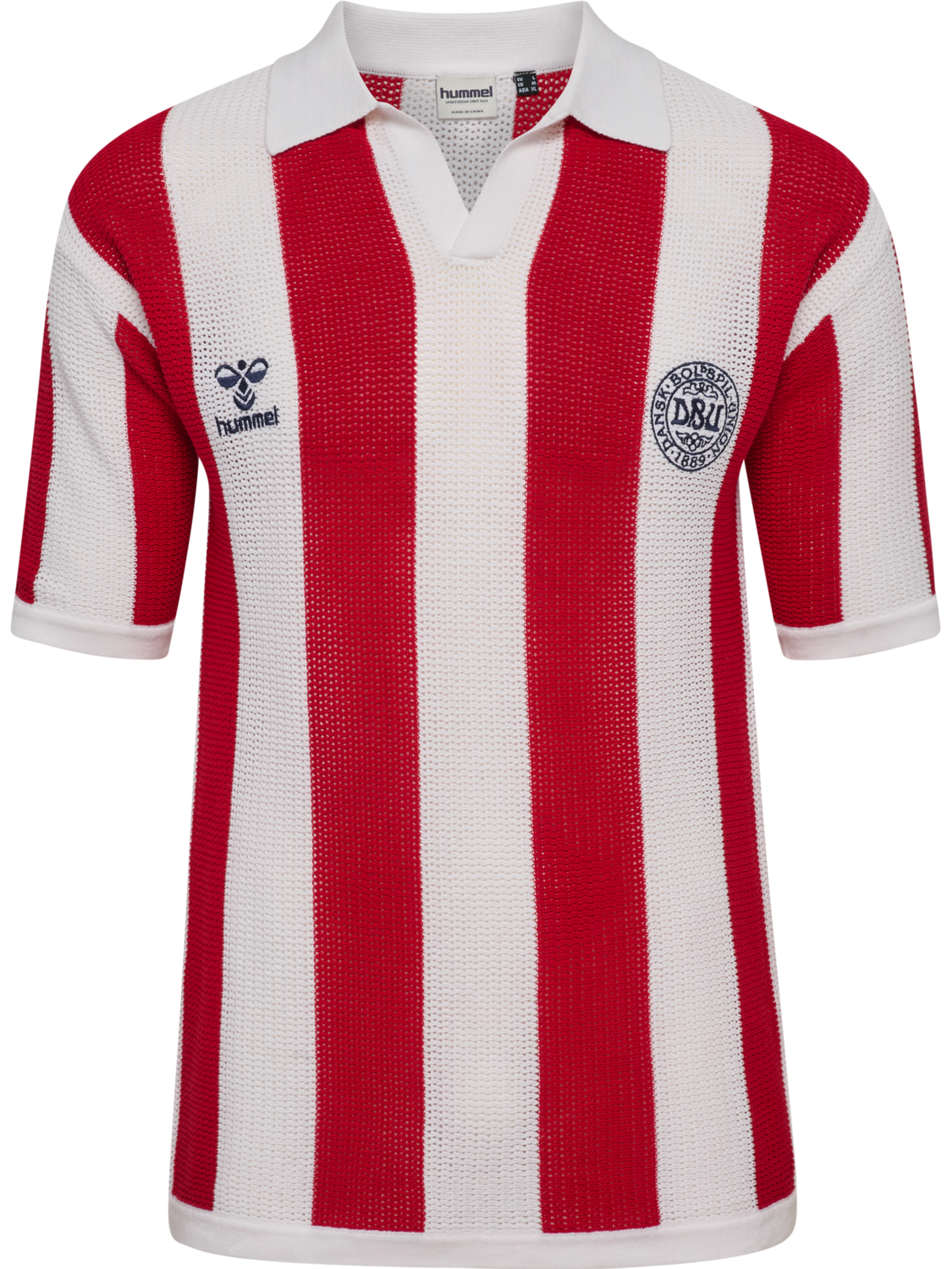 DBU 26 FAN KNIT PULLOVER, WHITE/TANGO RED, packshot