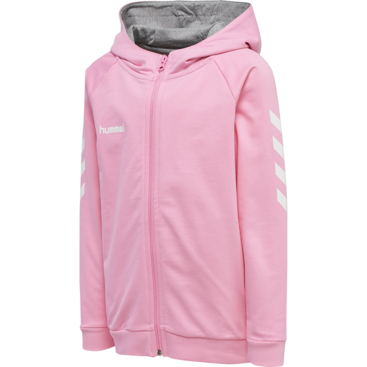 HMLGO KIDS COTTON ZIP HOODIE, COTTON CANDY, packshot