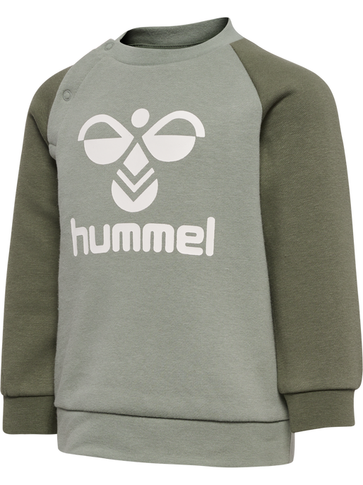 hmlHUMMING CREWSUIT, DUSTY OLIVE, packshot