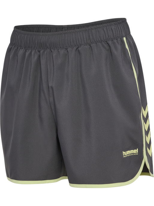 hmlPULSE HERITAGE SHORTS, BLACKENED PEARL, packshot