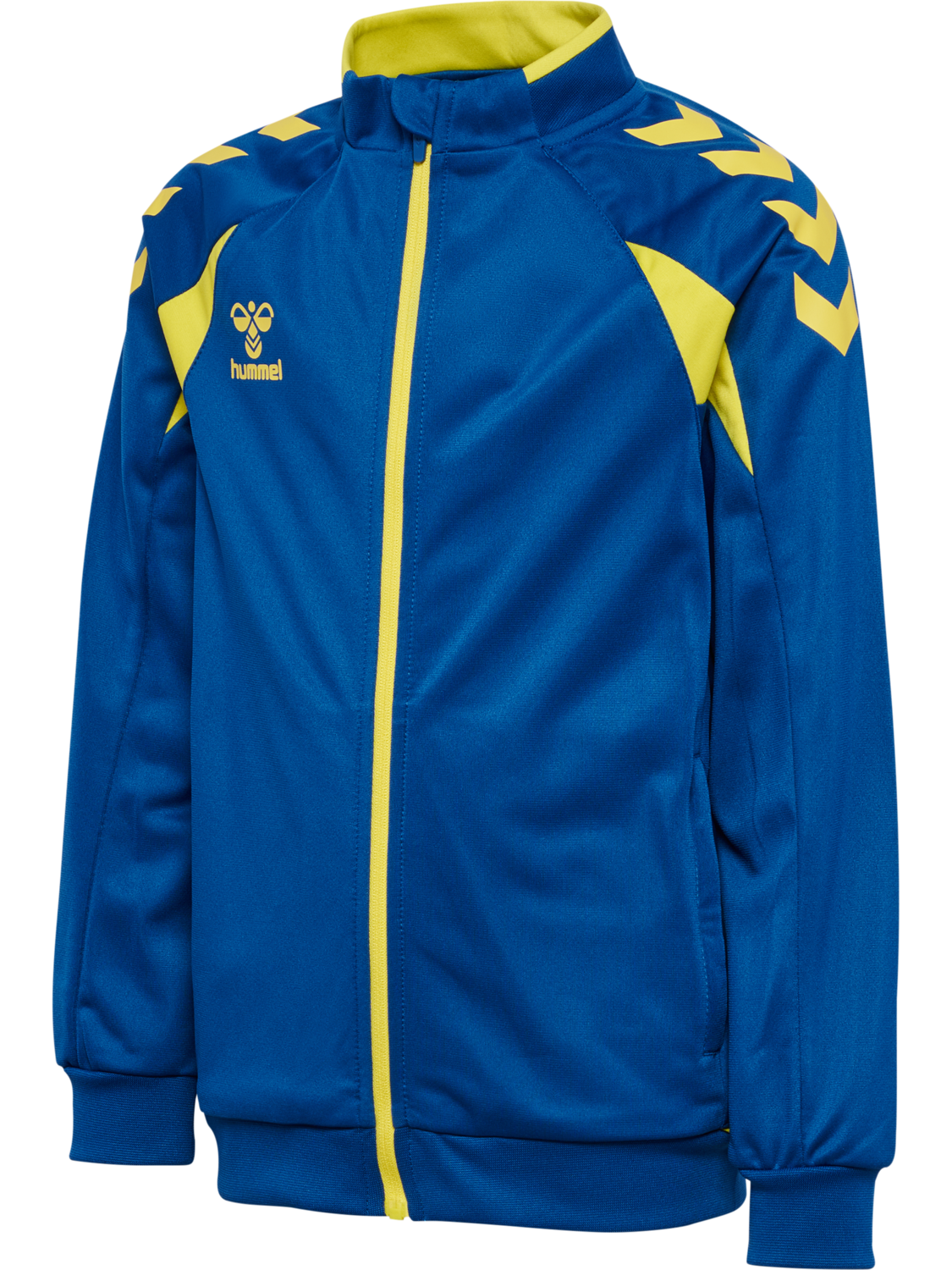 hmlCORE 2.0 TRACK ZIP JACKET KIDS, TRUE BLUE/BLAZING YELLOW, packshot
