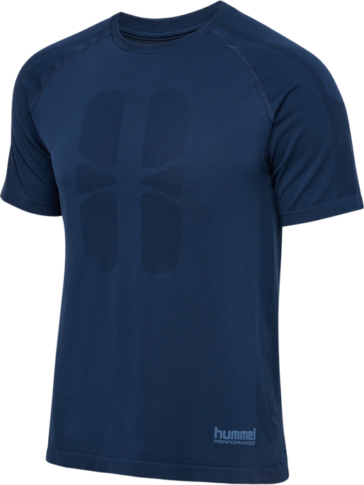 hmlHIIT SEAMLESS T-SHIRT S/S, DRESS BLUES, packshot