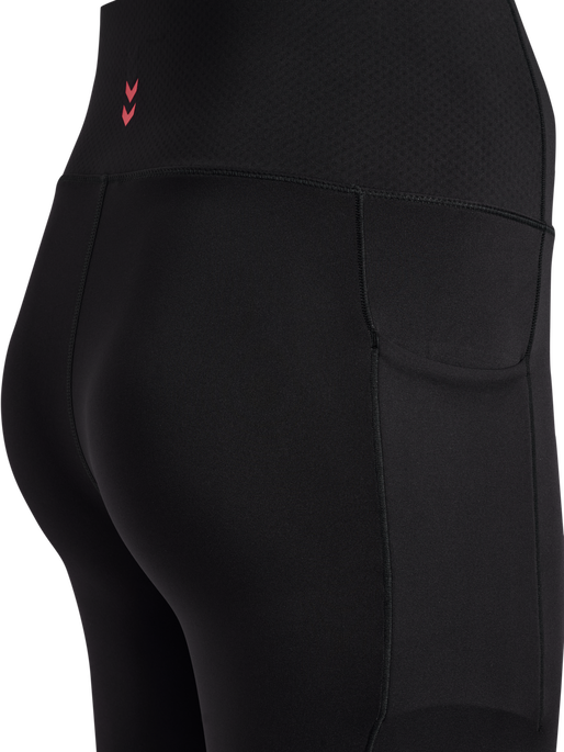hmlHIIT INTENSITY HW SHORT TIGHTS, BLACK, packshot