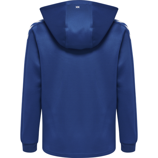 hmlCORE XK POLY ZIP HOOD SWEAT KIDS, TRUE BLUE, packshot