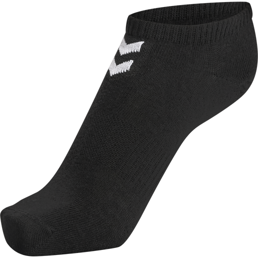 hmlCHEVRON 6-PACK ANKLE SOCKS, BLACK/BLACK, packshot