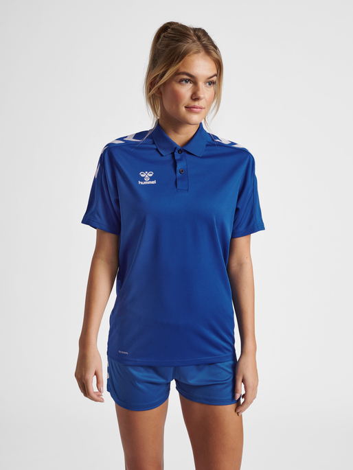 hmlCORE XK FUNCTIONAL POLO WOMAN, TRUE BLUE, model