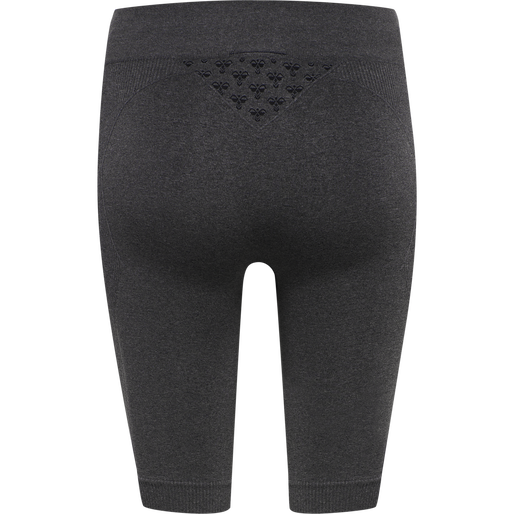 hmlCI SEAMLESS CYCLING SHORTS, BLACK MELANGE, packshot