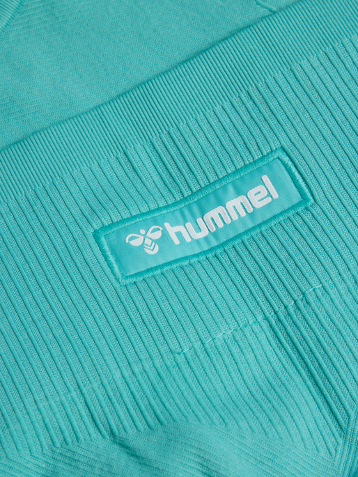 hmlALIVE SEAMLESS HIGH WAIST SHORTS, POOL BLUE, packshot
