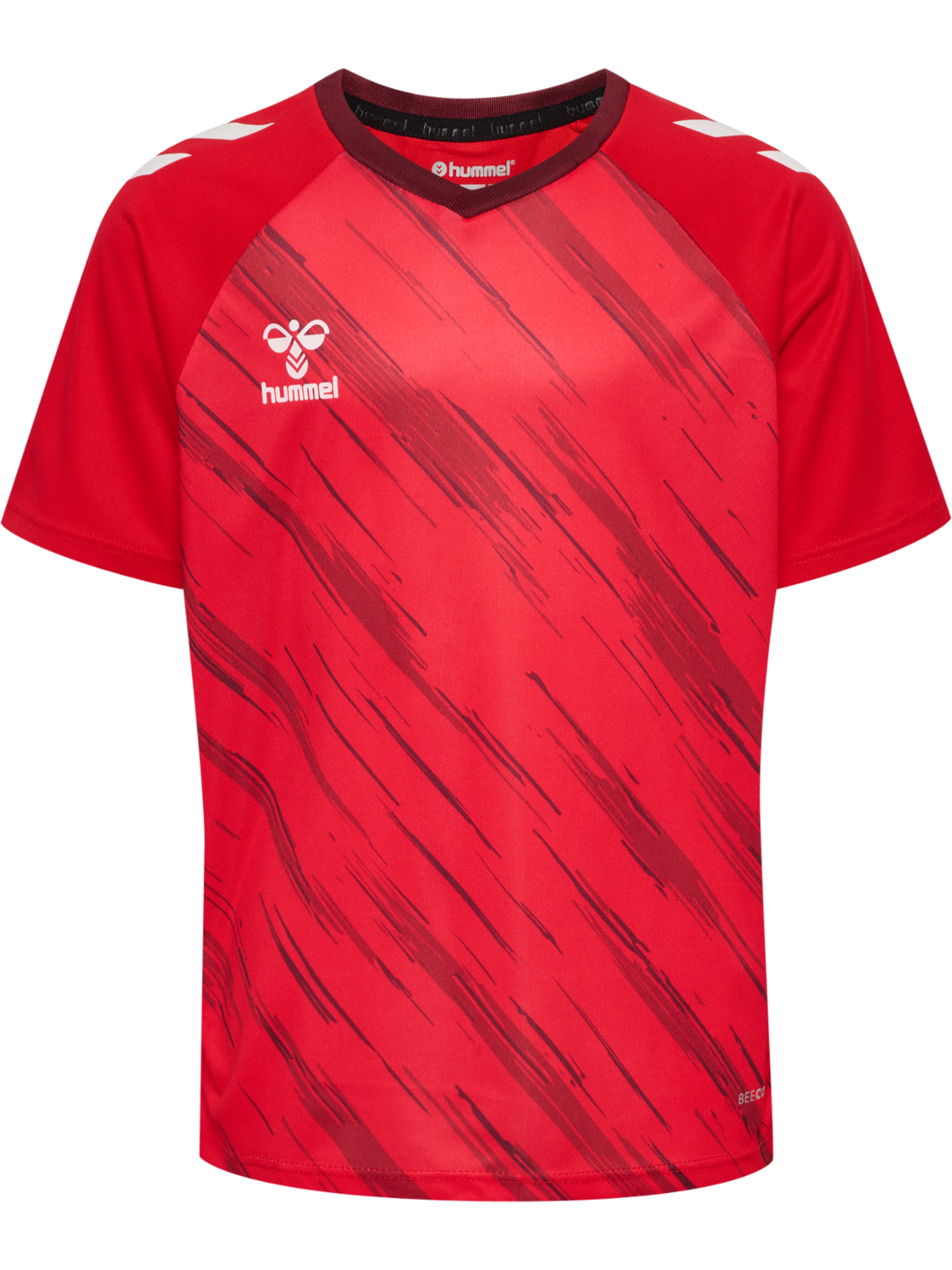 hmlMATCH TRIUMPH JERSEY S/S KIDS, TRUE RED/ZINFANDEL, packshot