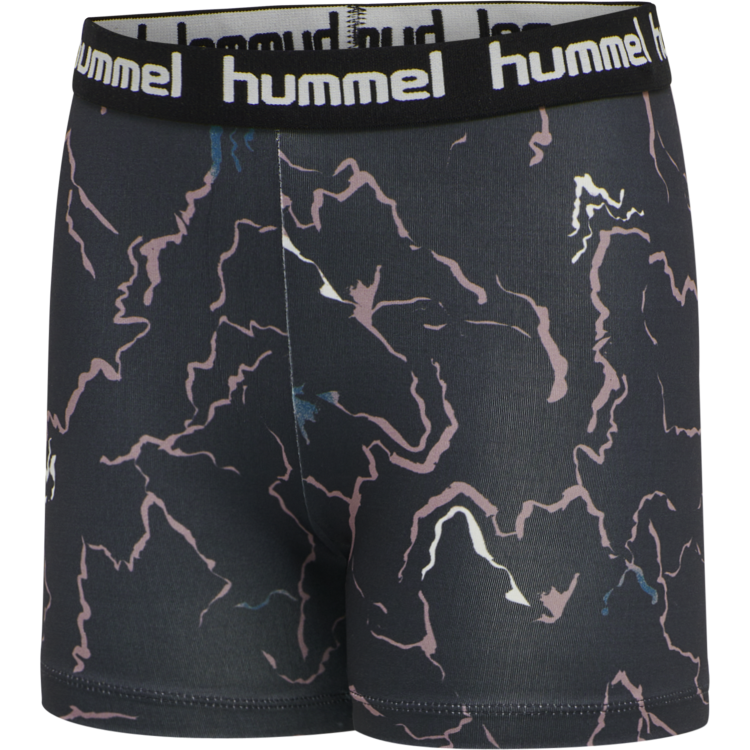 hmlMIMMI TIGHT SHORTS, CAVIAR/TWILIGHT MAUVE, packshot