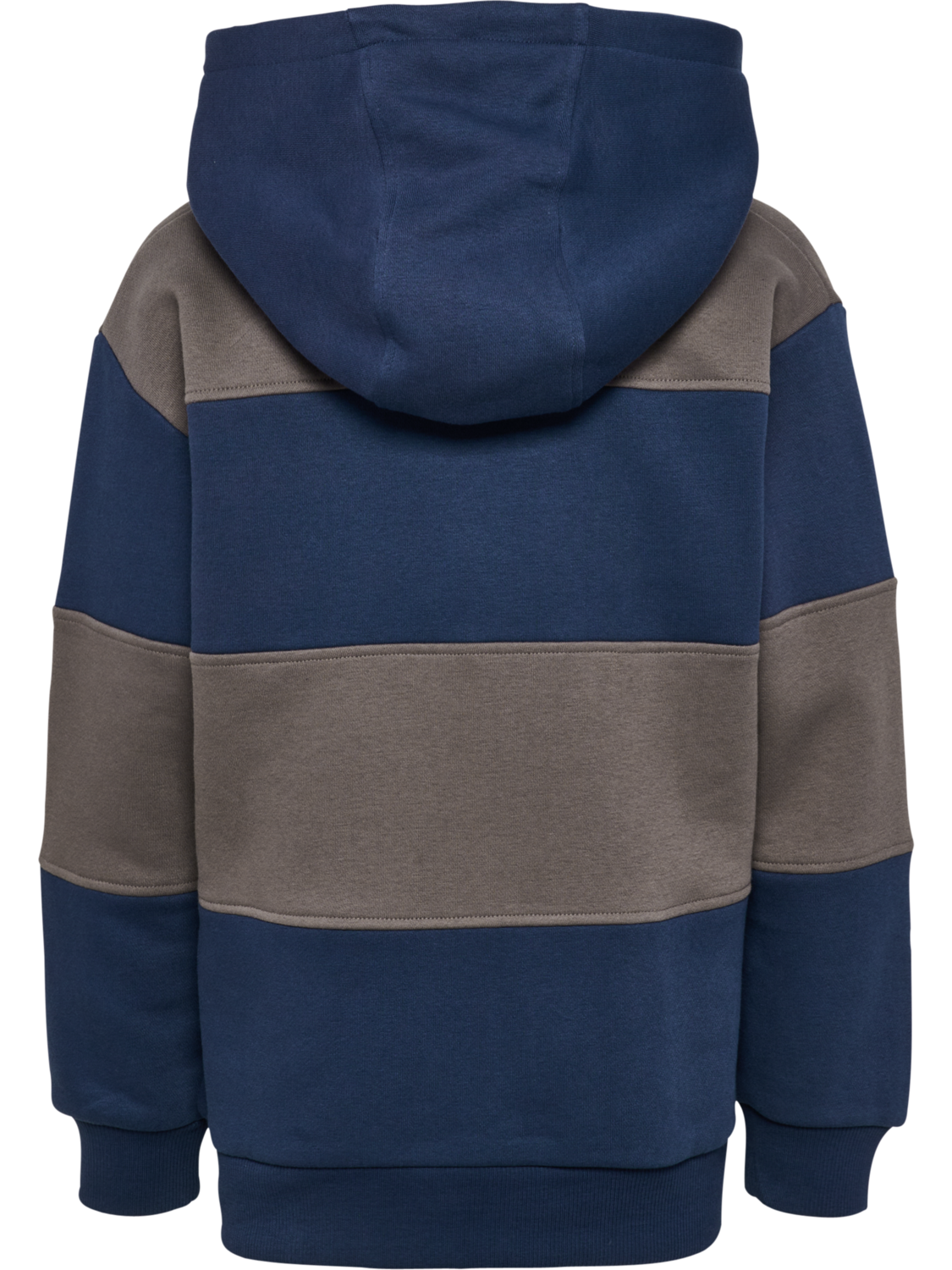 hmlJR LOOSE STRIPE HOODIE BEE, DRESS BLUES, packshot
