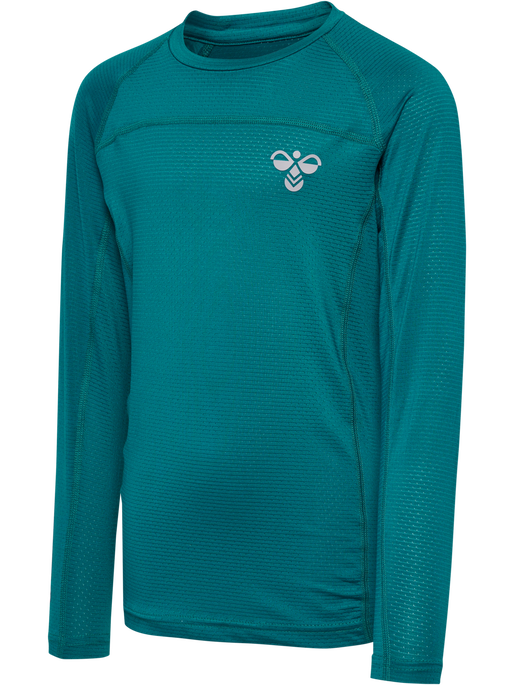 hmlGG12 TRAINING TEE L/S KIDS, DEEP LAGOON, packshot