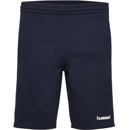 HMLGO COTTON BERMUDA SHORTS WOMAN, MARINE, packshot