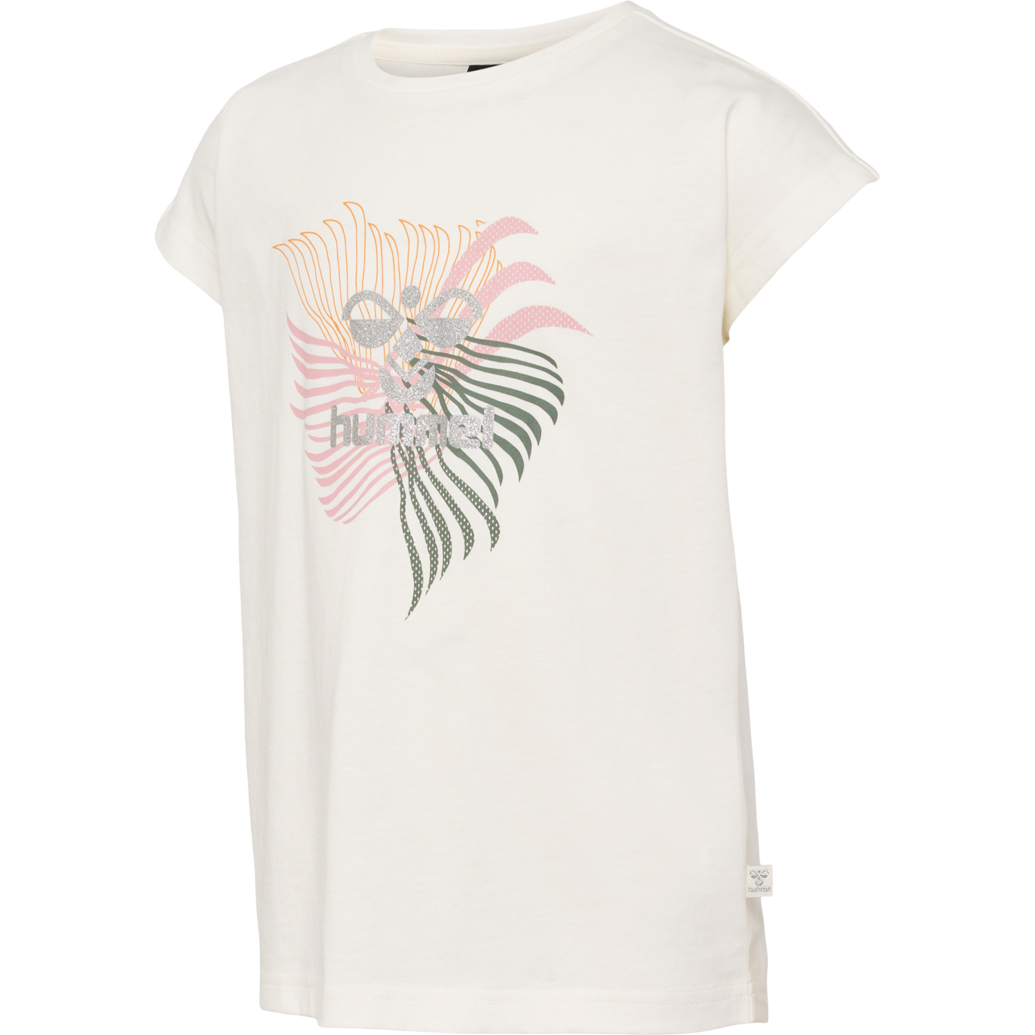 hmlLYDIA T-SHIRT S/S, MARSHMALLOW, packshot