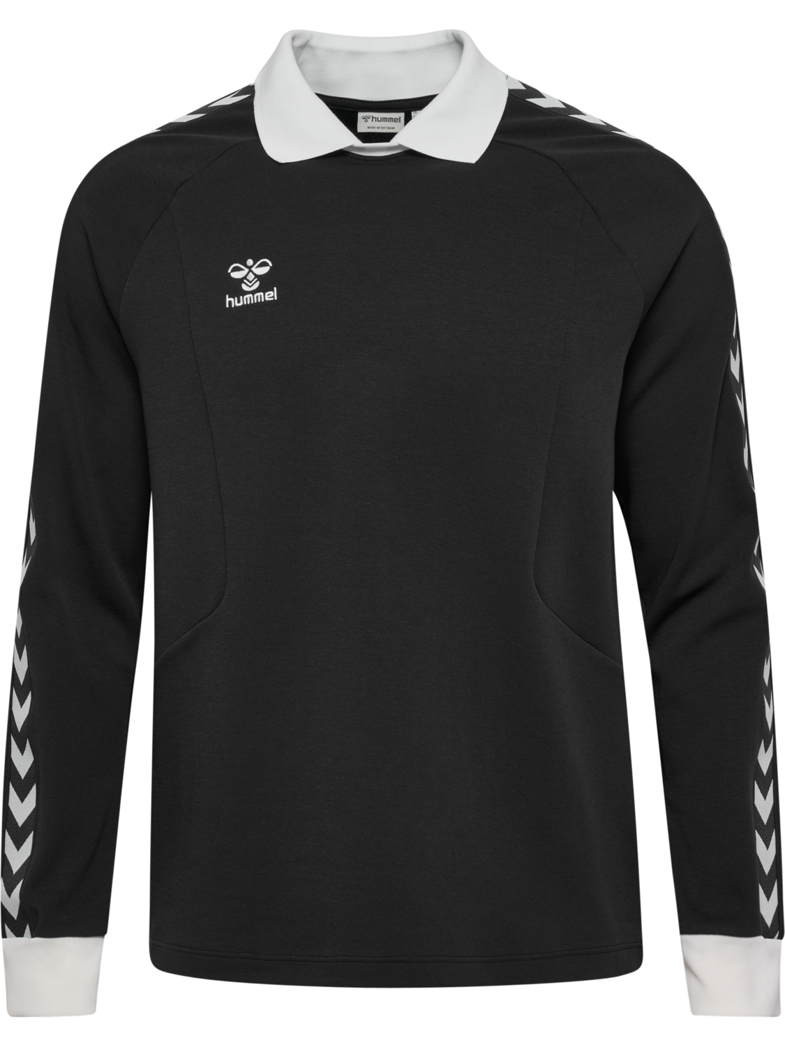 hmlROOT POLO L/S, BLACK, packshot