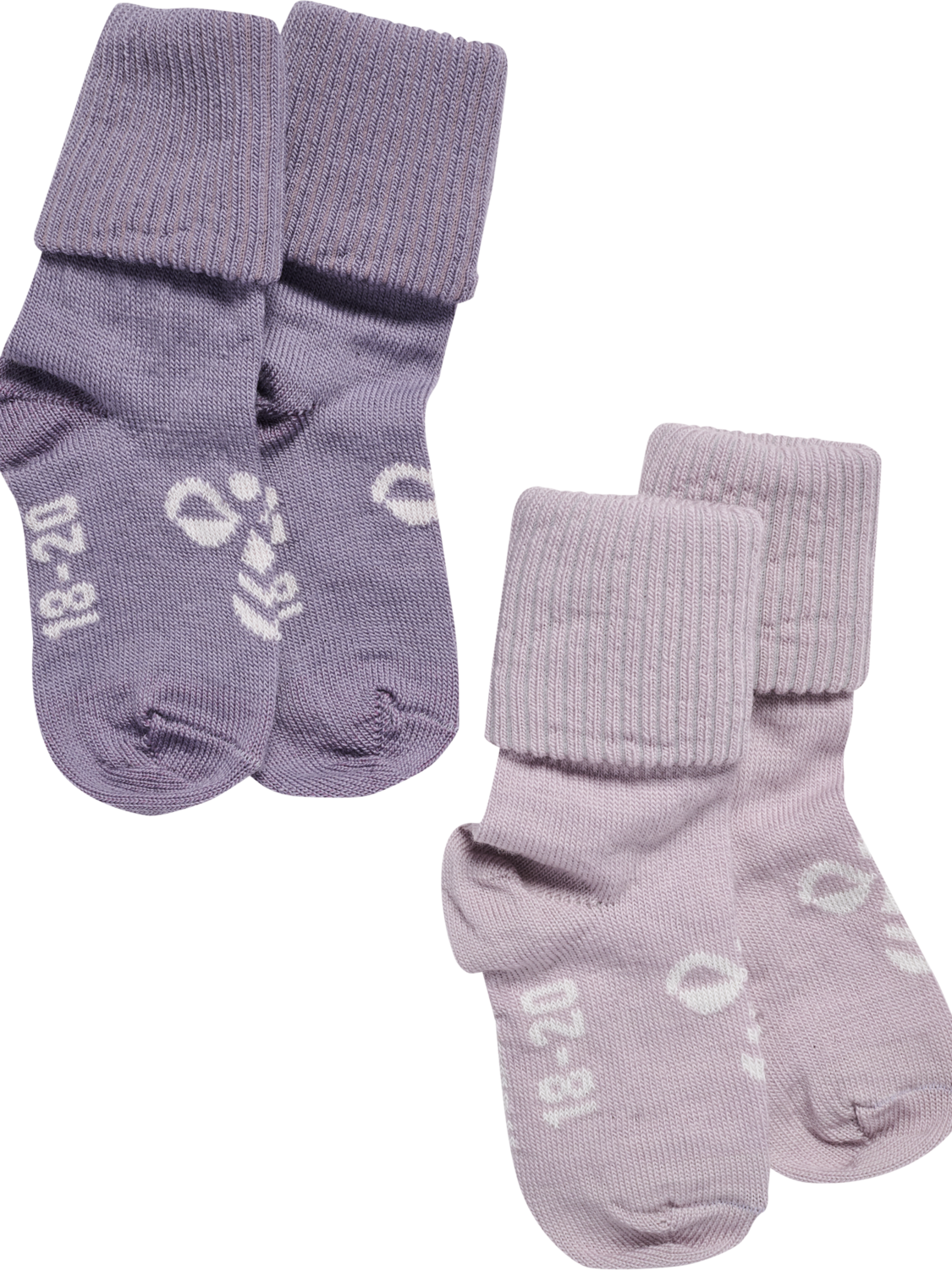 hmlMINI WOOL 2-PACK SOCKS, GRAY RIDGE/CLOUD GRAY, packshot
