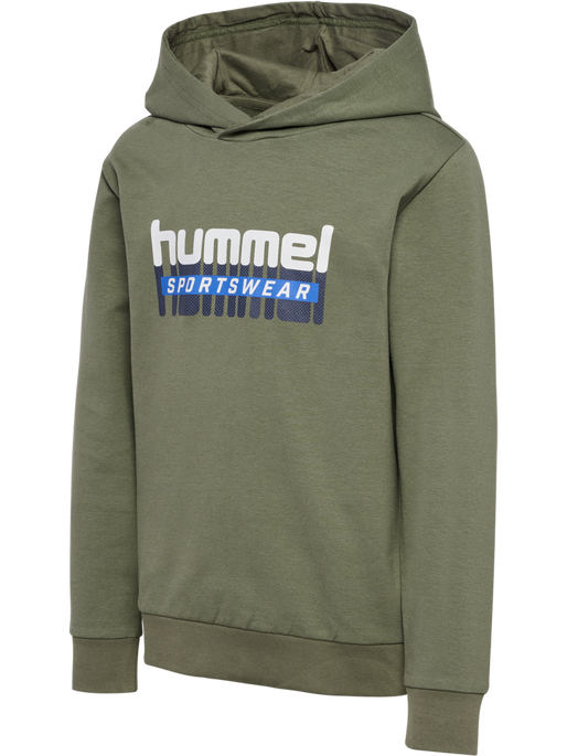 hmlTUKAS HOODIE, DUSTY OLIVE, packshot