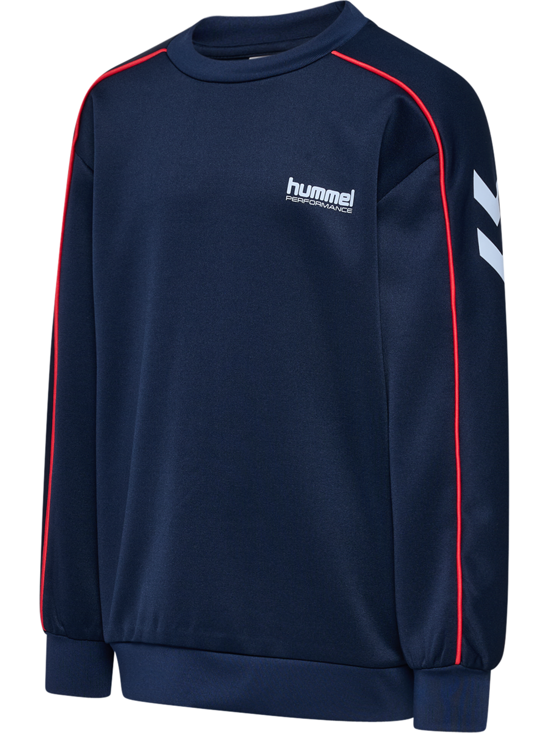hmlJR INTERLOCK CREWNECK, DRESS BLUES, packshot