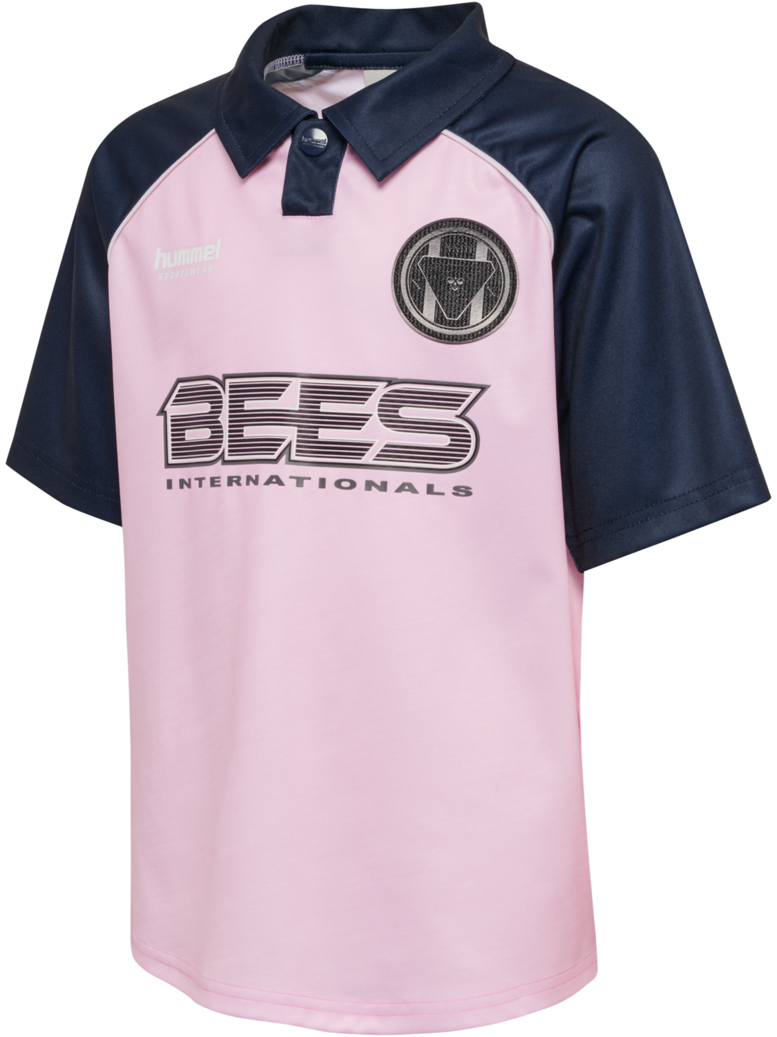 hmlJR LOOSE TIGER SOCCER JERSEY S/S, ROSEATE SPOONBILL, packshot