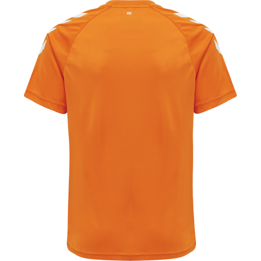 hmlCORE XK CORE POLY TEE S/S KIDS, ORANGE TIGER, packshot