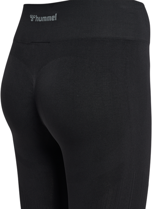 hmlMT DEFINE SEAML SCRUNCH TIGHTS, BLACK, packshot
