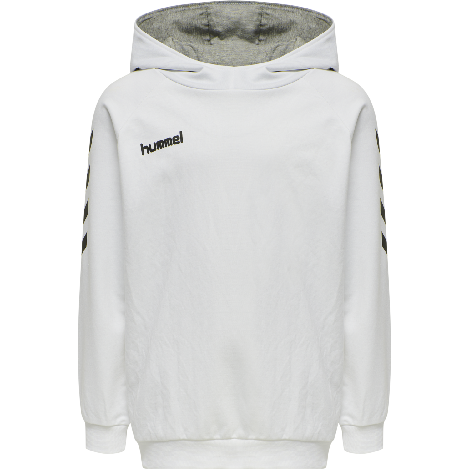 HMLGO KIDS COTTON HOODIE, WHITE, packshot