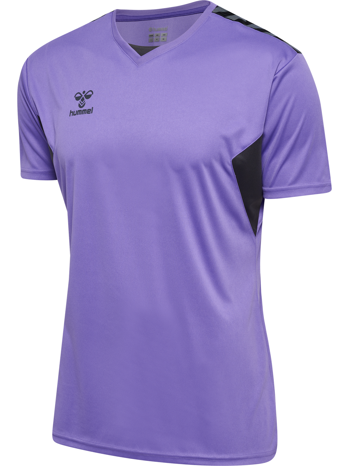 hmlAUTHENTIC PL JERSEY S/S, DAHLIA PURPLE/ASPHALT, packshot