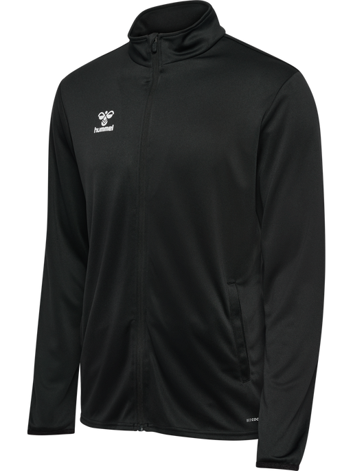 hmlESSENTIAL TRACK JACKET, BLACK, packshot