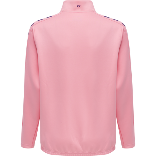 hmlCORE XK HALF ZIP POLY SWEAT KIDS, COTTON CANDY, packshot