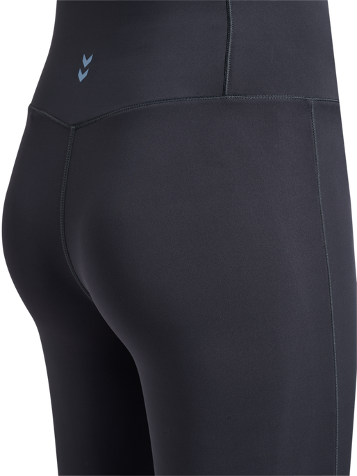 hmlYOGA HIGH WAIST FLARE W TIGHTS, EBONY, packshot