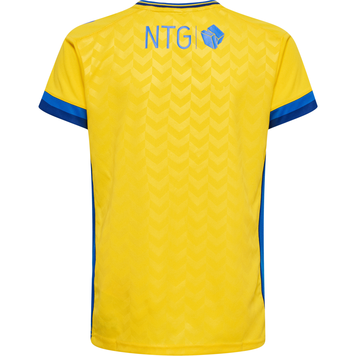 BR&Oslash;NDBY 22/23 HOME JERSEY S/S KIDS, CYBER YELLOW, packshot