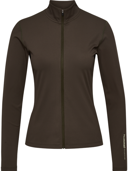 hmlPULSE W ZIP SHIRT L/S, DELICIOSO, packshot