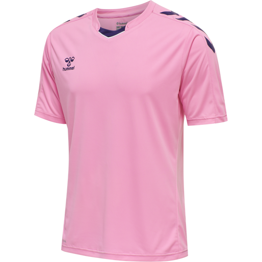 hmlCORE XK POLY JERSEY S/S, COTTON CANDY, packshot