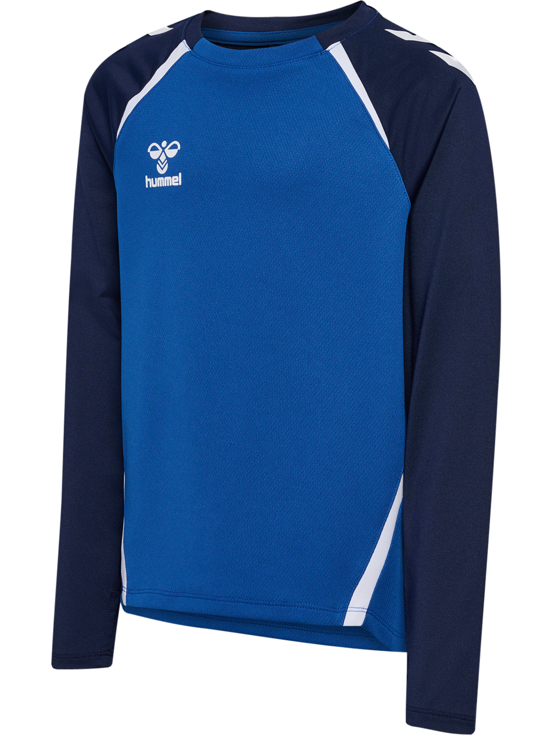 hmlLEAD 2.0 CREW SWEAT KIDS, TRUE BLUE/MARINE, packshot