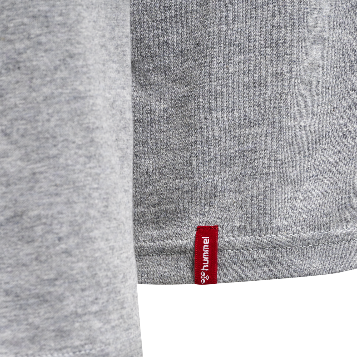 hmlRED HEAVY T-SHIRT L/S, GREY MELANGE, packshot