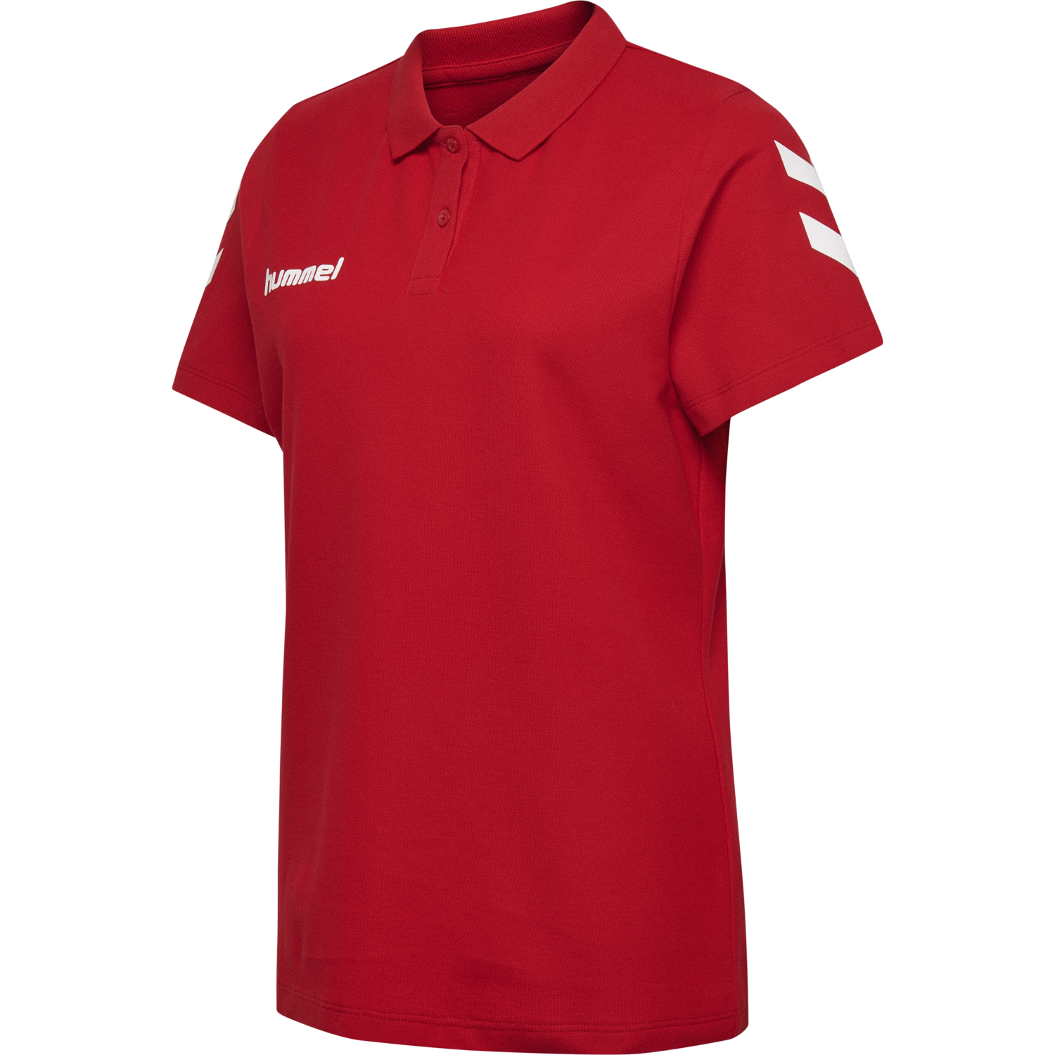 HMLGO COTTON POLO WOMAN, TRUE RED, packshot