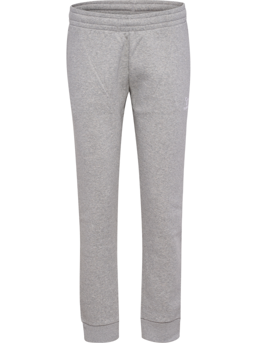 hmlMOVER COTTON CUFF PANTS WOMAN, GREY MELANGE, packshot