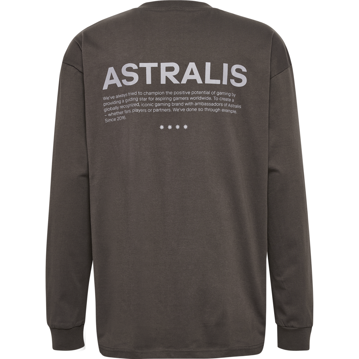 ASTRALIS 24 FAN 2016 LOOSE TEE LS, RAVEN, packshot