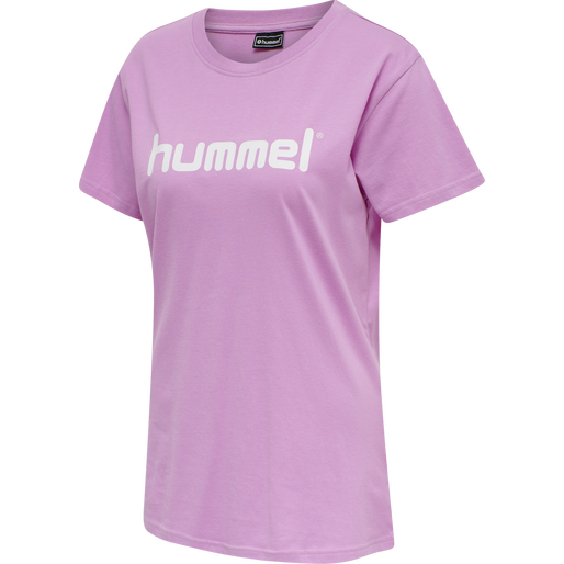 HMLGO COTTON LOGO T-SHIRT WOMAN S/S, ORCHID, packshot