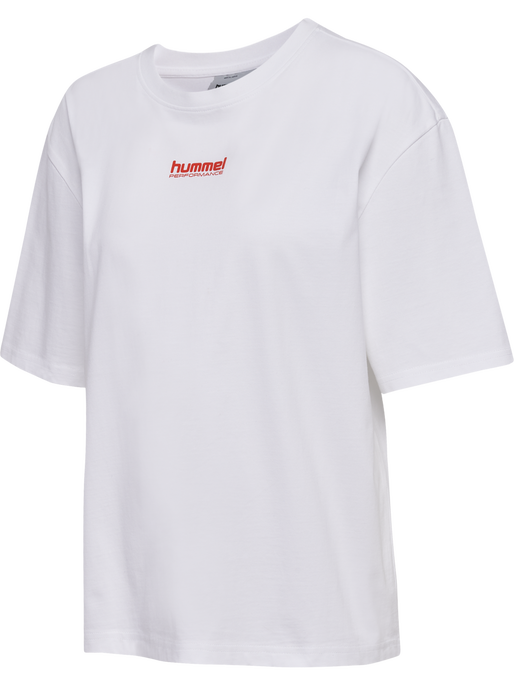 hmlFAST LOOSE T-SHIRT S/S, WHITE hmlFAST LOOSE T-SHIRT S/S, WHITE, packshot