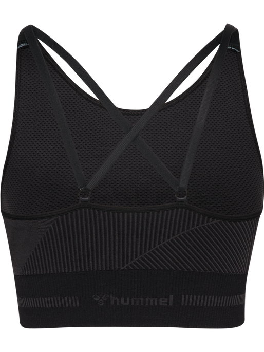 hmlUNITY SEAMLESS BRA, BLACKENED PEARL, packshot
