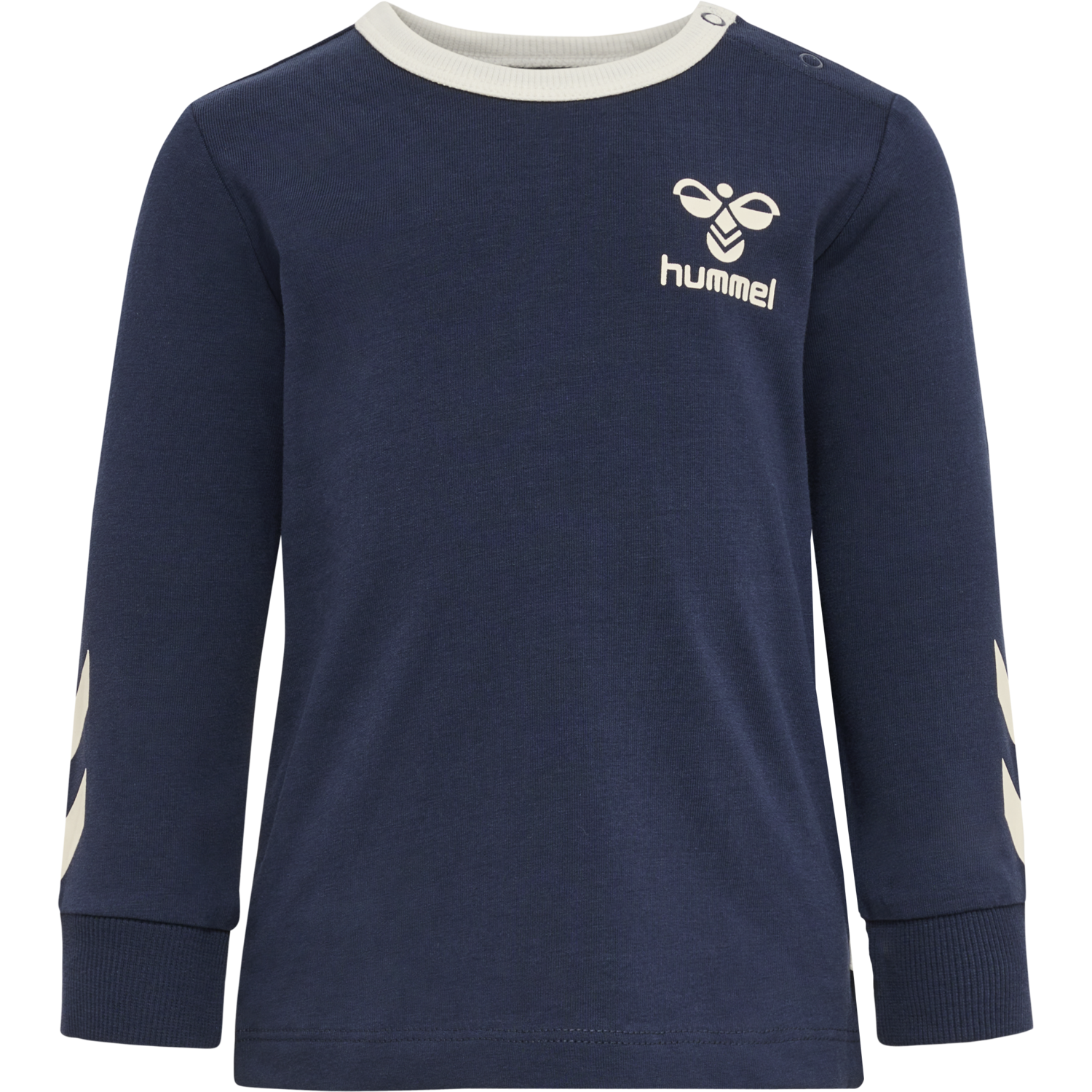 hmlMAULE T-SHIRT L/S, BLACK IRIS, packshot