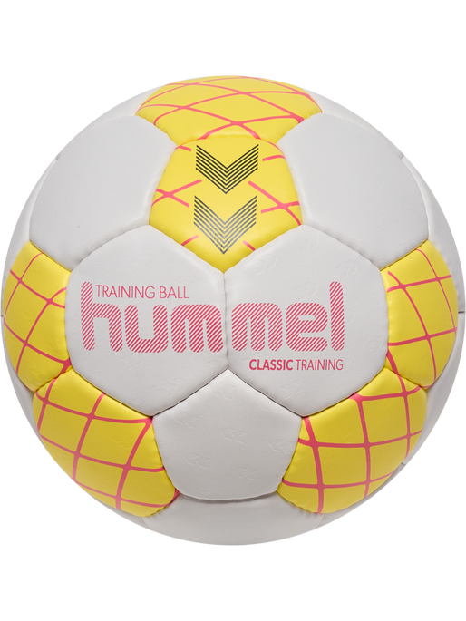 hmlCLASSIC TRAINING HB, OFF WHITE/YELLOW/RED, packshot