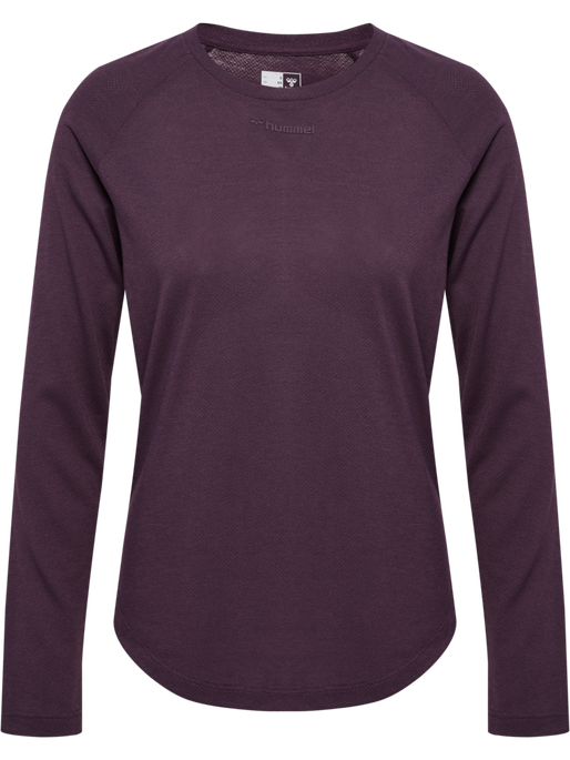 hmlMT VANJA T-SHIRT L/S, PLUM PERFECT hmlMT VANJA T-SHIRT L/S, PLUM PERFECT, packshot