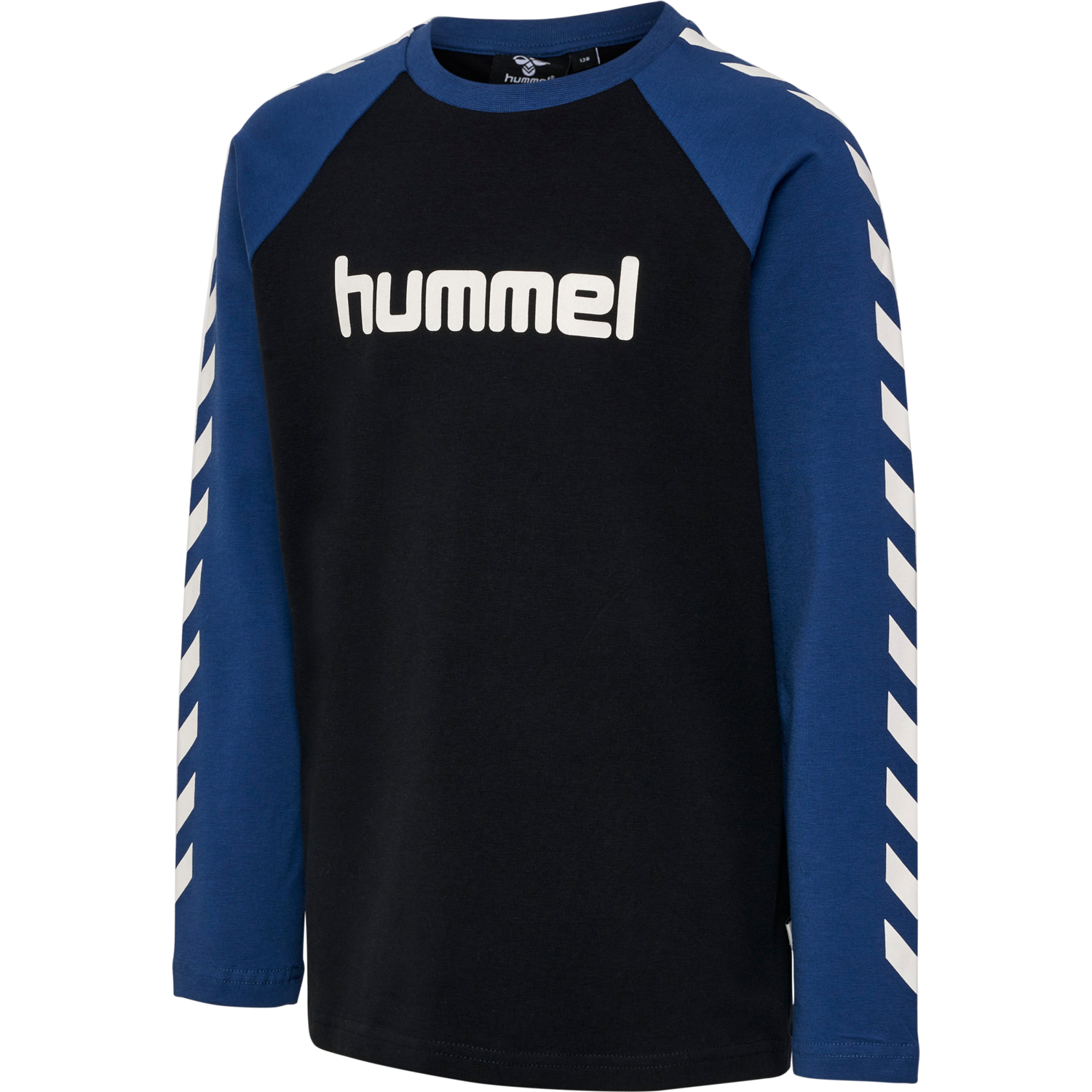 hmlBOYS T-SHIRT L/S, DARK DENIM, packshot